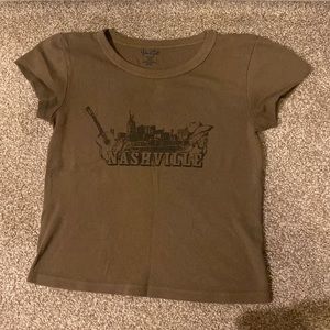 Brandy Melville brown tee